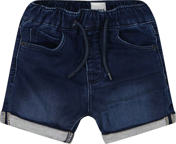 Hugo Boss Boss Baby Jongens Shorts Jeans Blauw