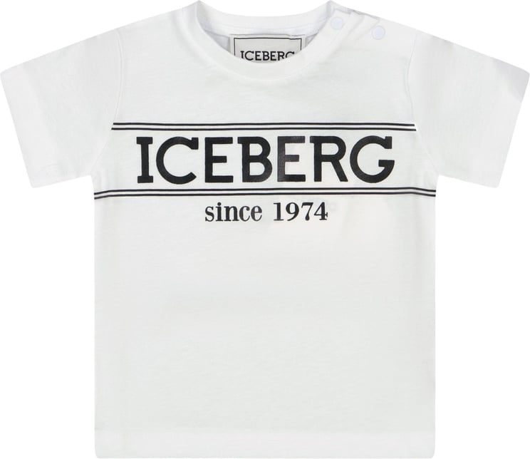 Iceberg Iceberg Baby Jongens T-shirt Wit Wit