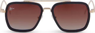 Malelions Malelions Men Abstract Sunglasses - Gold Divers