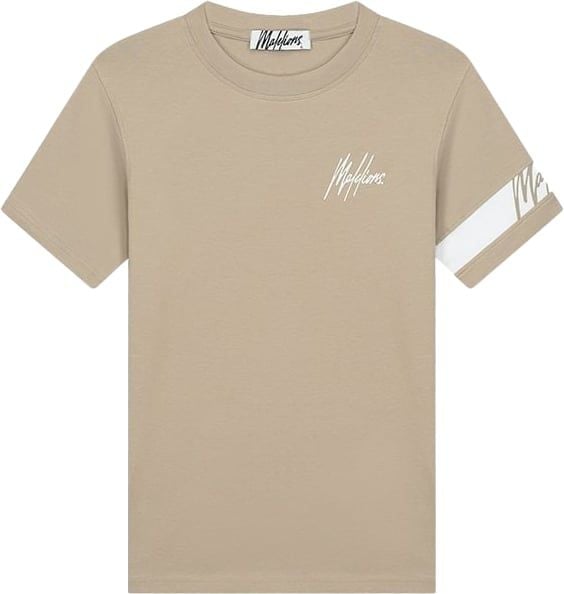 Malelions Malelions Women Captain T-Shirt - Taupe/White Beige