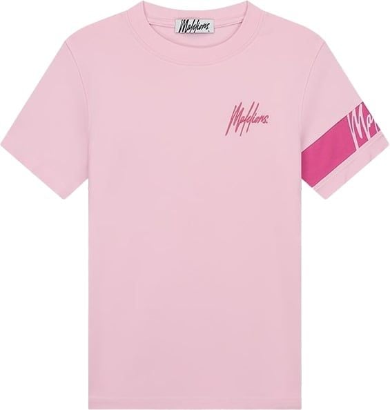 Malelions Malelions Women Captain T-Shirt - Light Pink/Hot Pink Roze