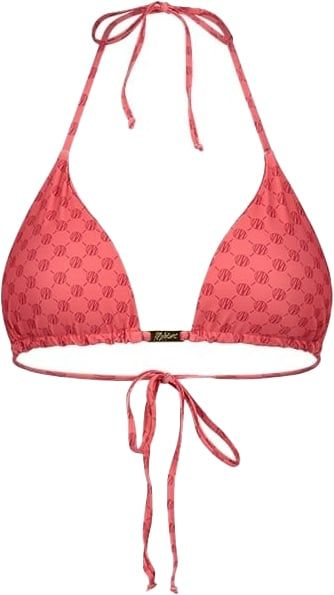 Malelions Malelions Women Tara Monogram Bikini Top - Coral/Pink Roze