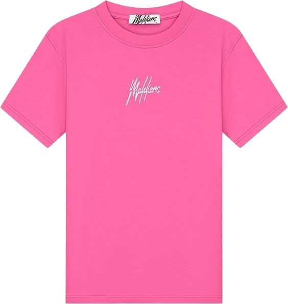 Malelions Malelions Women Kiki T-Shirt - Hot Pink/Light Pink Roze