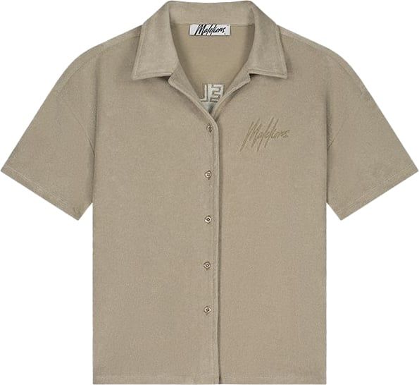 Malelions Malelions Women Terry Paradise Shirt - Taupe Beige