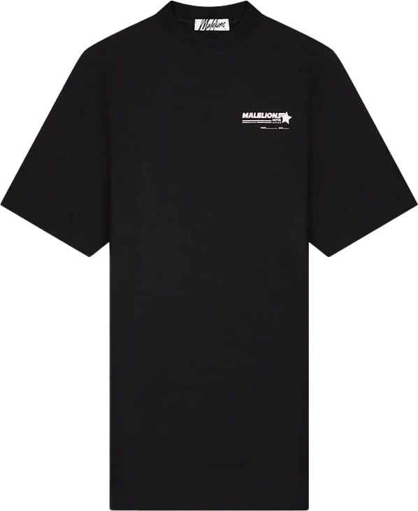 Malelions Malelions Women Hotel T-Shirt Dress - Black Zwart