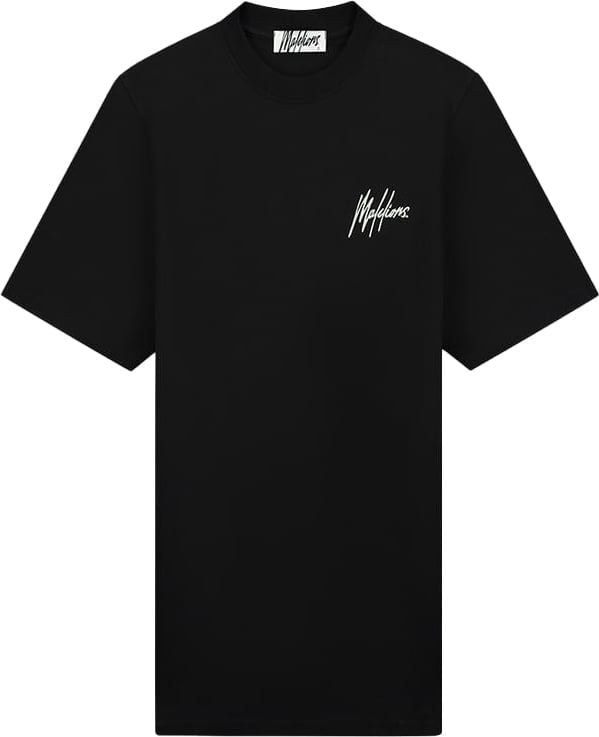 Malelions Malelions Women Palms T-Shirt Dress - Black/Mint Zwart