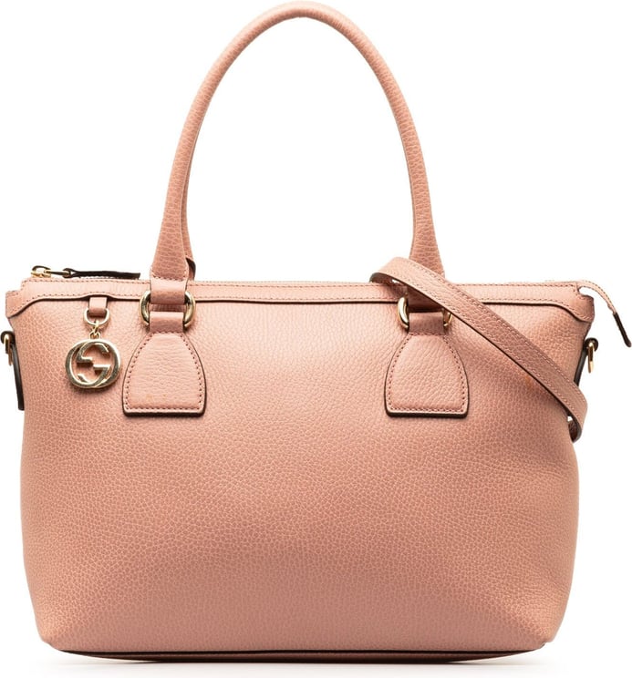 Gucci Leather Charmy Satchel Roze