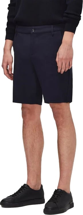 7 For All Mankind Travel Short Double Knit Navy Blauw