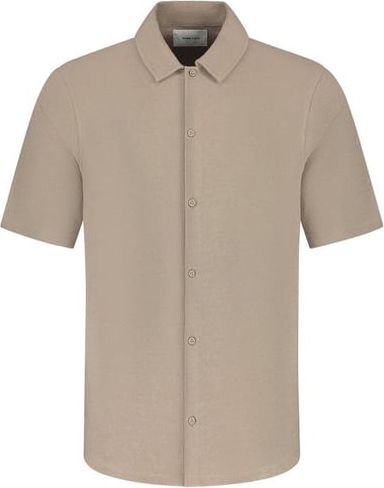 Pure Path Woven shirt taupe Taupe