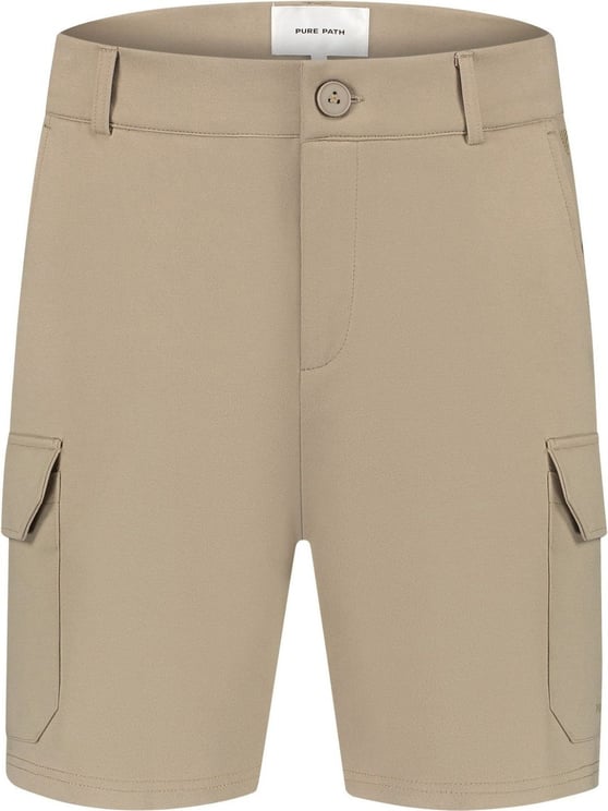 Pure Path Stretch short chino taupe Taupe