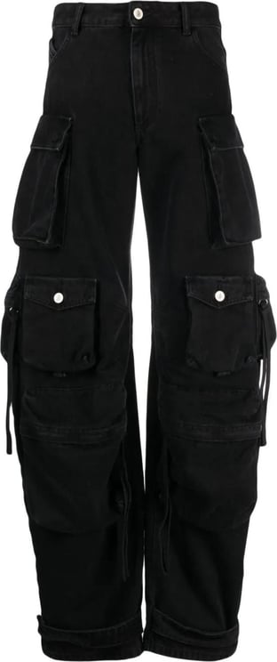 The Attico Fern cargo jeans Zwart