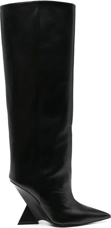 The Attico Cheope knee-high 105mm boots Zwart