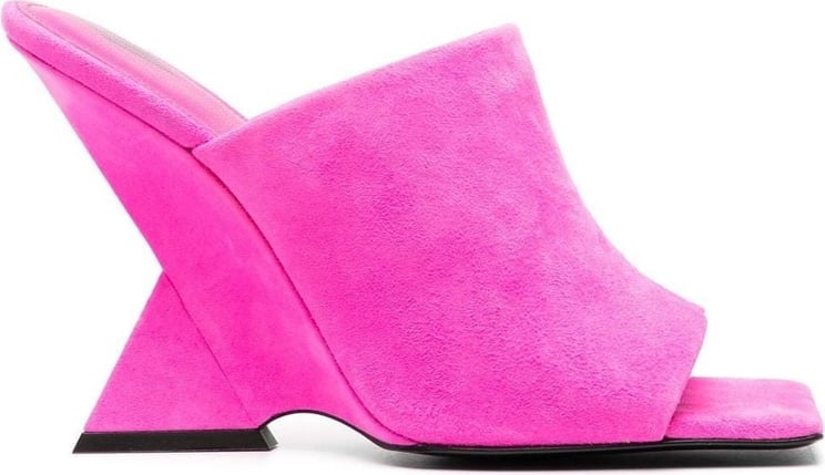 The Attico square-toe mules Roze