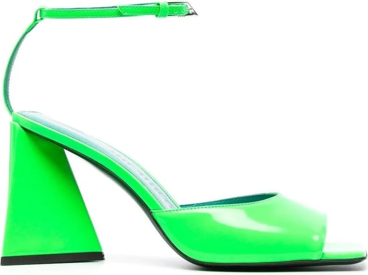 The Attico patent-leather sandals Groen