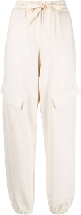 Jil Sander drawstring-waist cotton track pants Neutraal