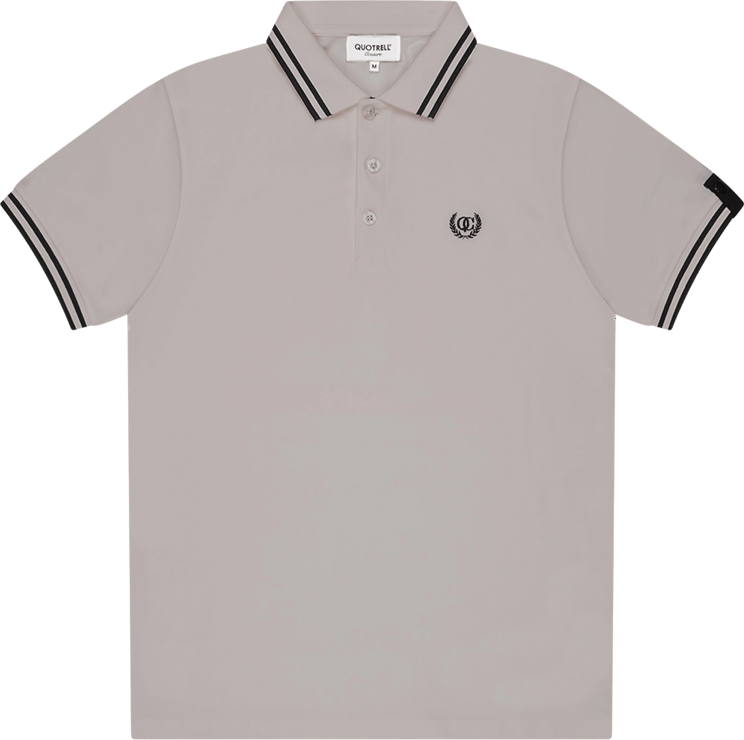 Quotrell Quotrell Couture - Batera Polo | Taupe/black Beige