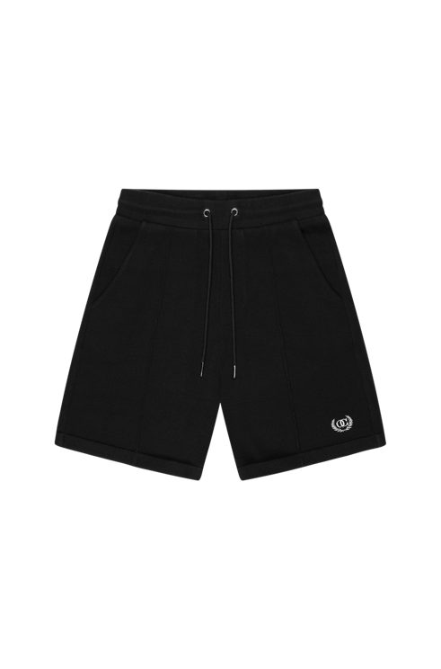 Quotrell Quotrell Couture - Batera Shorts | Black/white Zwart