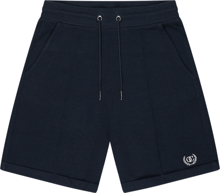 Quotrell Quotrell Couture - Batera Shorts | Navy/white Blauw