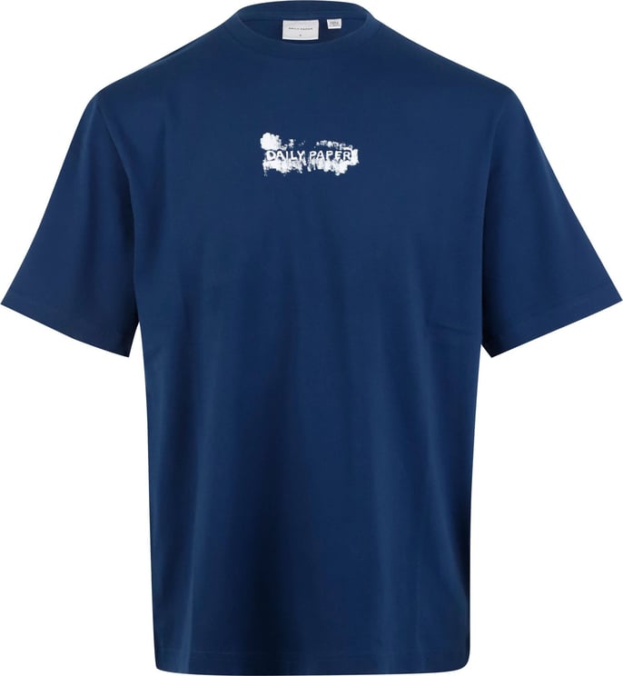 Daily Paper T Shirts & Polo's Scratch Logo Ss T Shirt Blauw