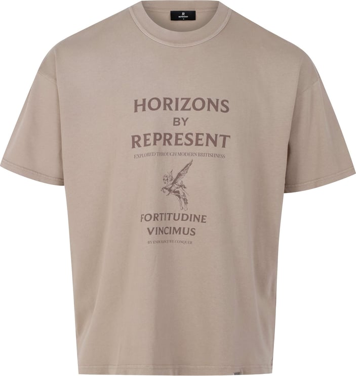 Represent T Shirts & Polo's Horizons Tshirt MLM413 431 Bruin