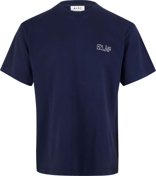 ØLÅF Hussein T Shirts & Polo's Deep Sea Tee Blauw
