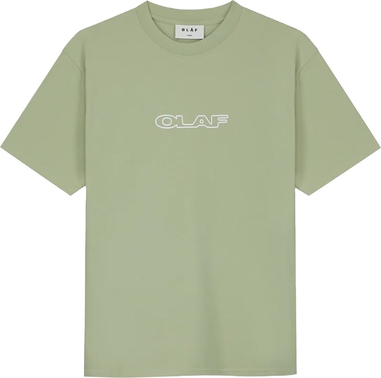ØLÅF Hussein T Shirts & Polo's Drift Outline Tee Groen
