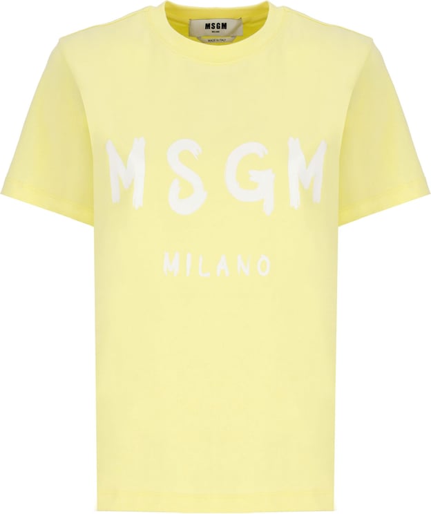 MSGM T-shirts And Polos Yellow Neutraal