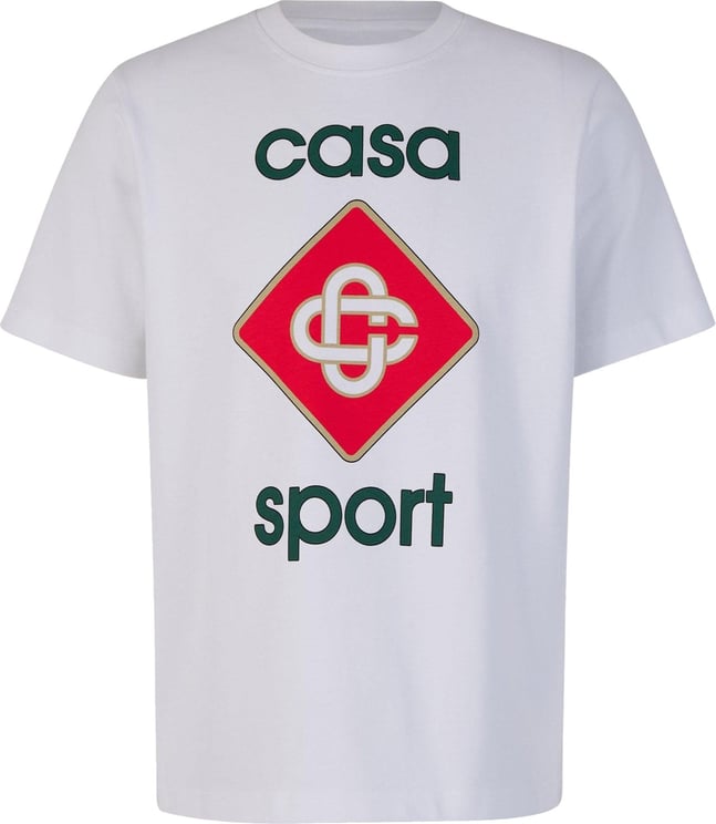 Casablanca Casa Sport Logo T-Shirt Wit