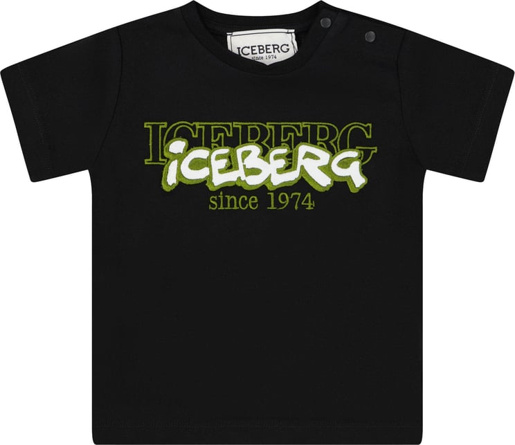 Iceberg Iceberg Baby Jongens T-shirt Zwart Zwart