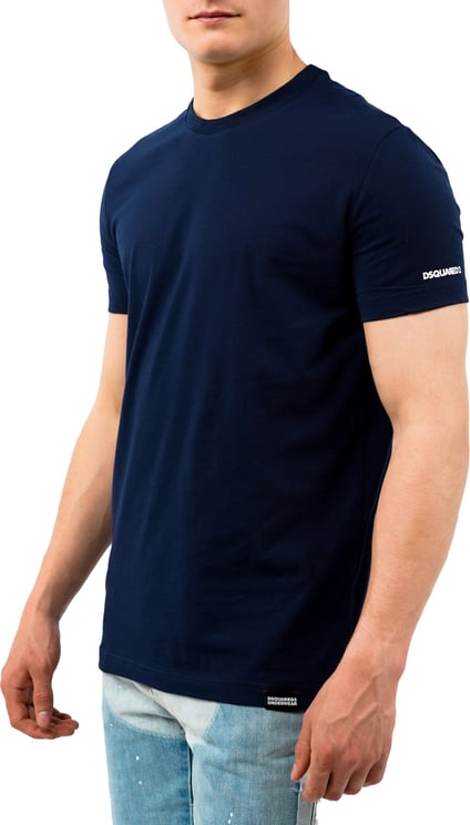 Dsquared2 Round Neck T-Shirt Blauw