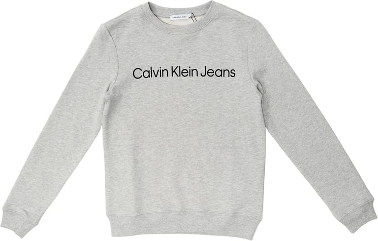 Calvin Klein Logo Sweater Grijs
