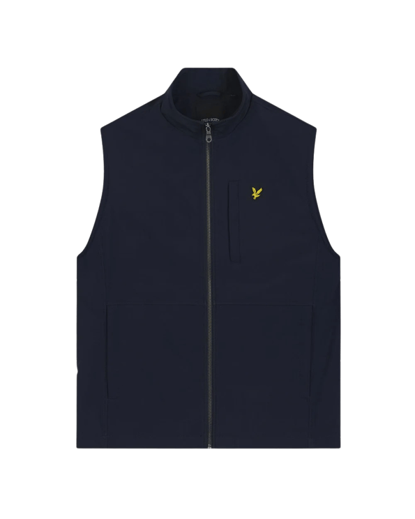 Lyle & Scott Softshell gilet bodywarmers donkerblauw Blauw