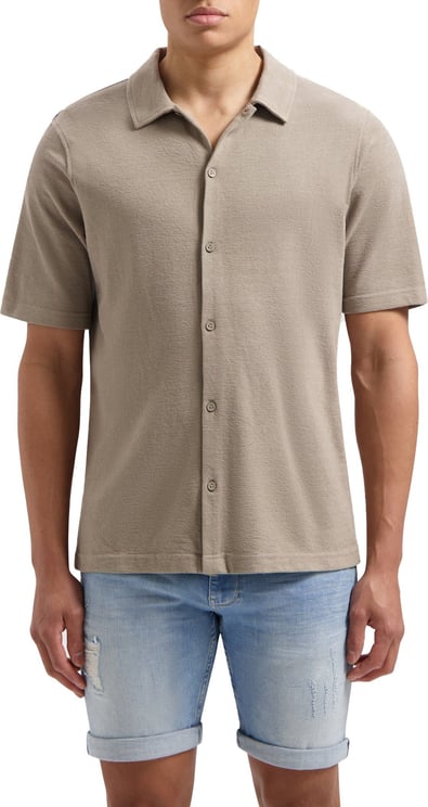 Pure Path Pure Path Short Sleeve Jersey Shirt Taupe