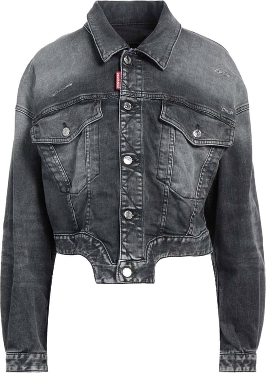 Dsquared2 Raw Cut Jean Denim Jacket Zwart