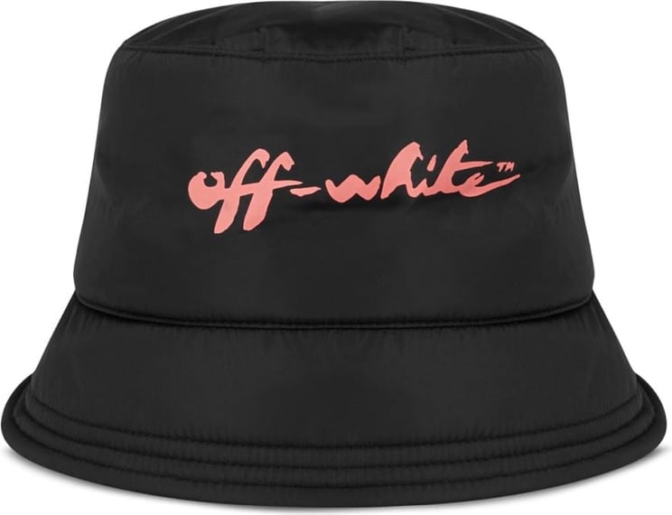 OFF-WHITE Off Script Logo Bucket Hat Zwart