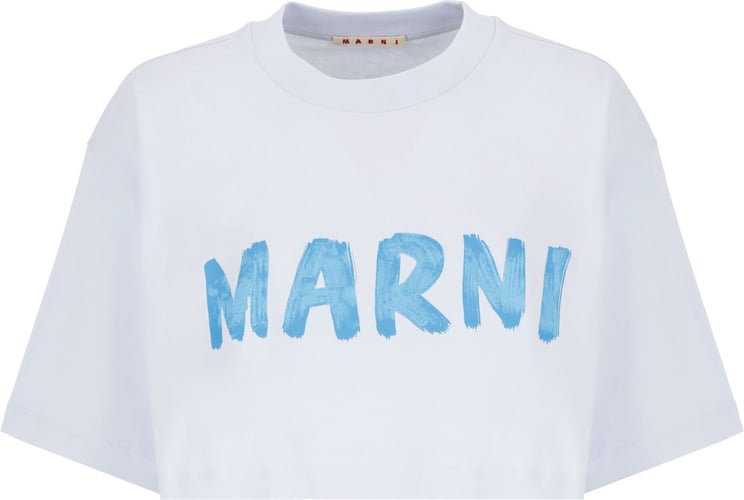 Marni T-shirts And Polos Light Light Blue Blauw