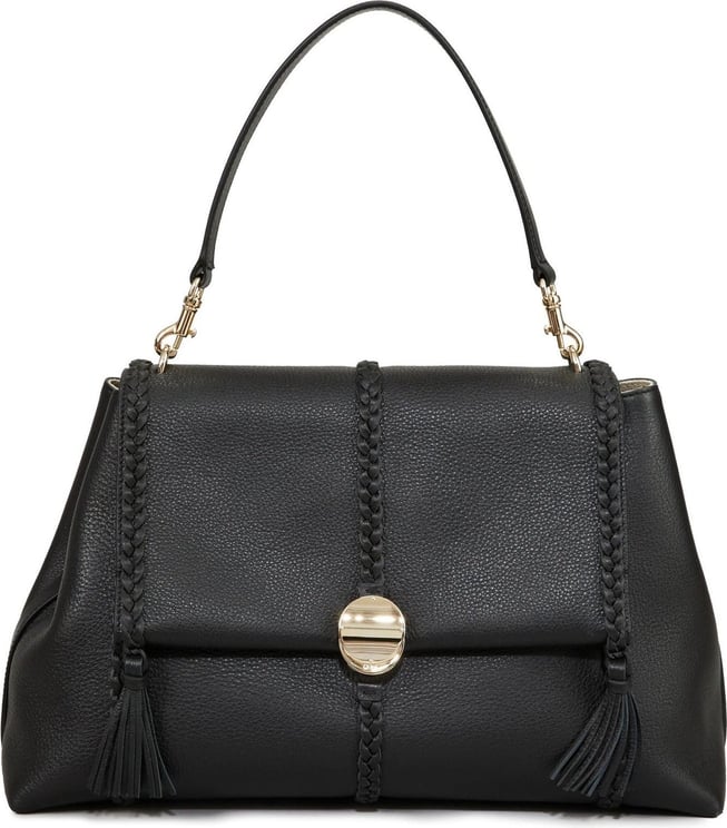 Chloé Chloe' Penelope Large Leather Bag Zwart