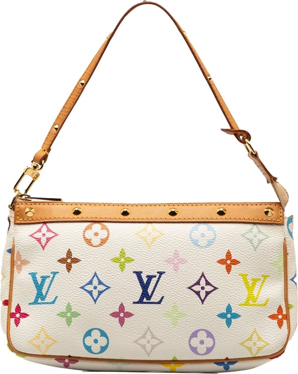 Louis Vuitton Monogram Multicolore Pochette Accessoires Wit
