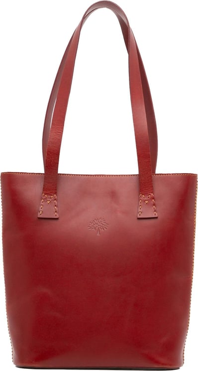 Mulberry Leather Tote Rood