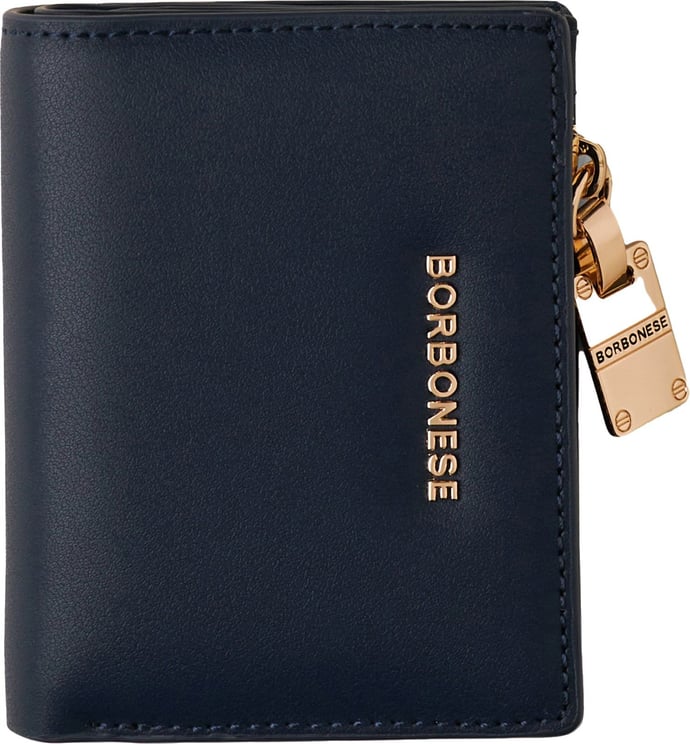 Borbonese LETTERING WALLET SMALL Blauw
