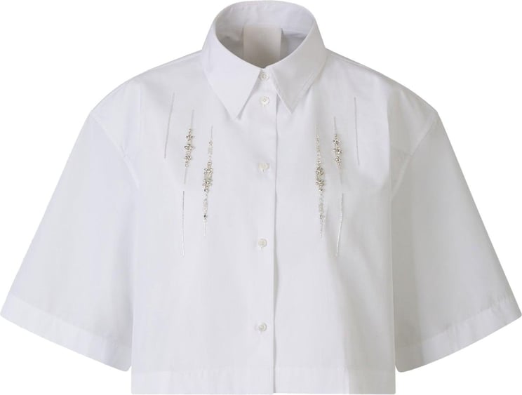 Givenchy Cropped Cotton Shirt Wit