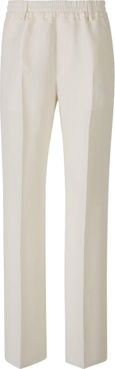Burberry Plain Canvas Trousers Beige