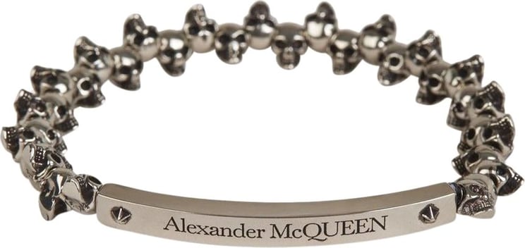 Alexander McQueen Skull Bracelet Zilver