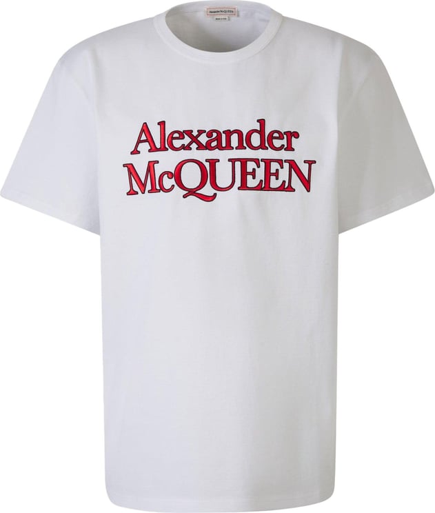 Alexander McQueen Cotton Logo T-shirt Divers