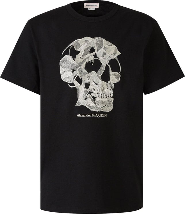 Alexander McQueen Skull Embroidery T-shirt Divers