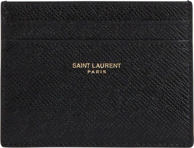Saint Laurent Leather logo Card Holder Divers