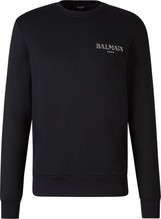 Balmain Logo Hooded Sweatshirt Zwart