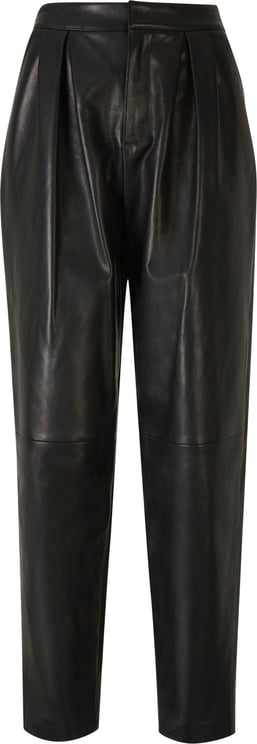 Balmain Leather Trousers Zwart