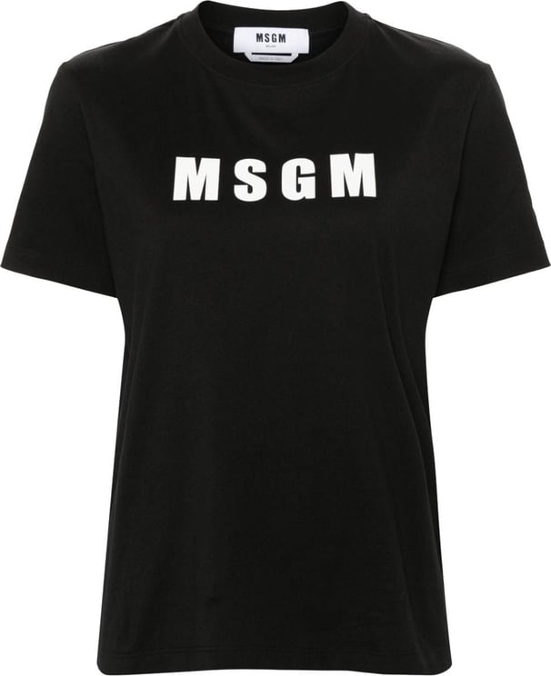 MSGM MSGM T-shirts and Polos Black Zwart