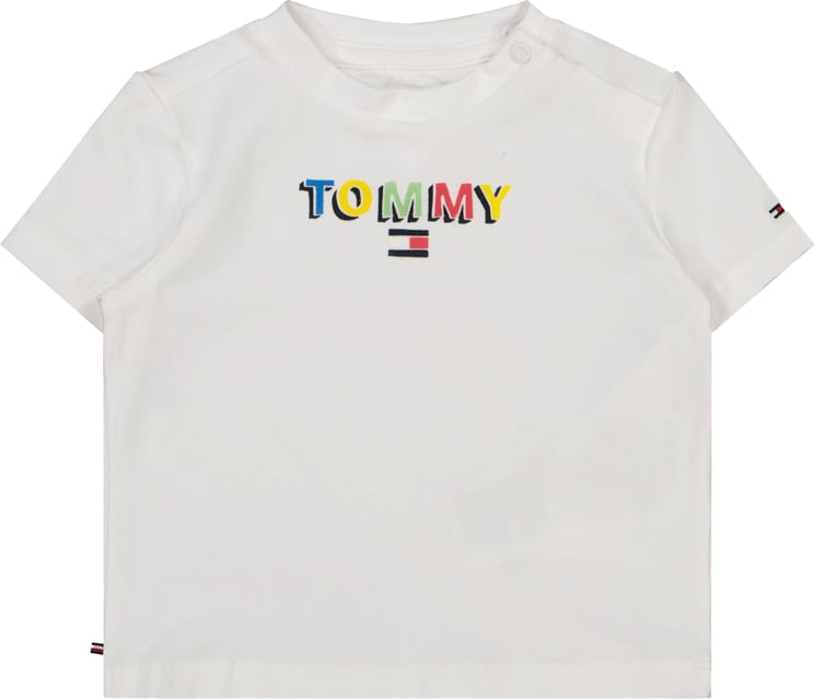 Tommy Hilfiger Tommy Hilfiger Baby Unisex T-Shirt Wit Wit
